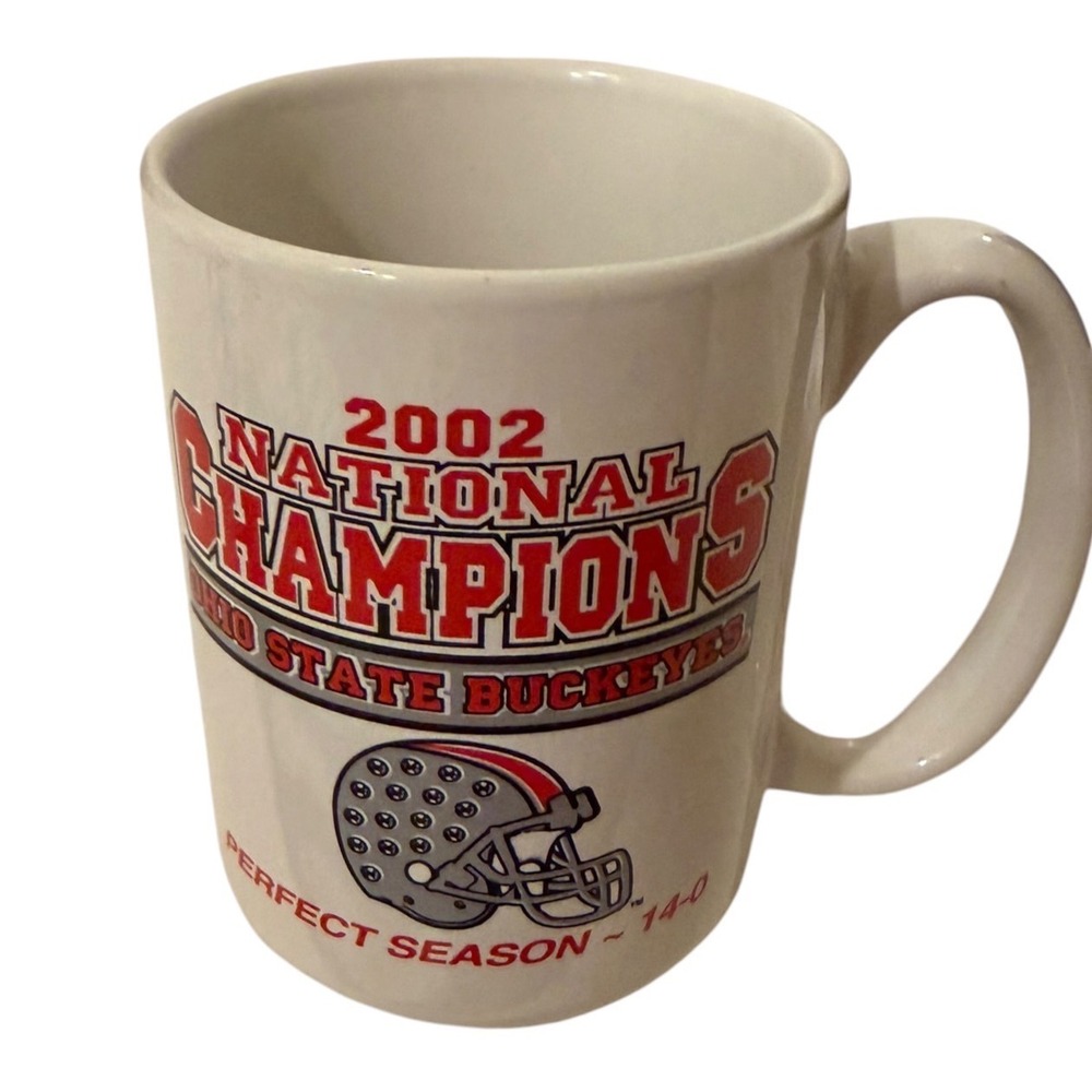Ohio State Buckeyes 2002 National Champions Mug Perfect Season 14-0 M Ware China